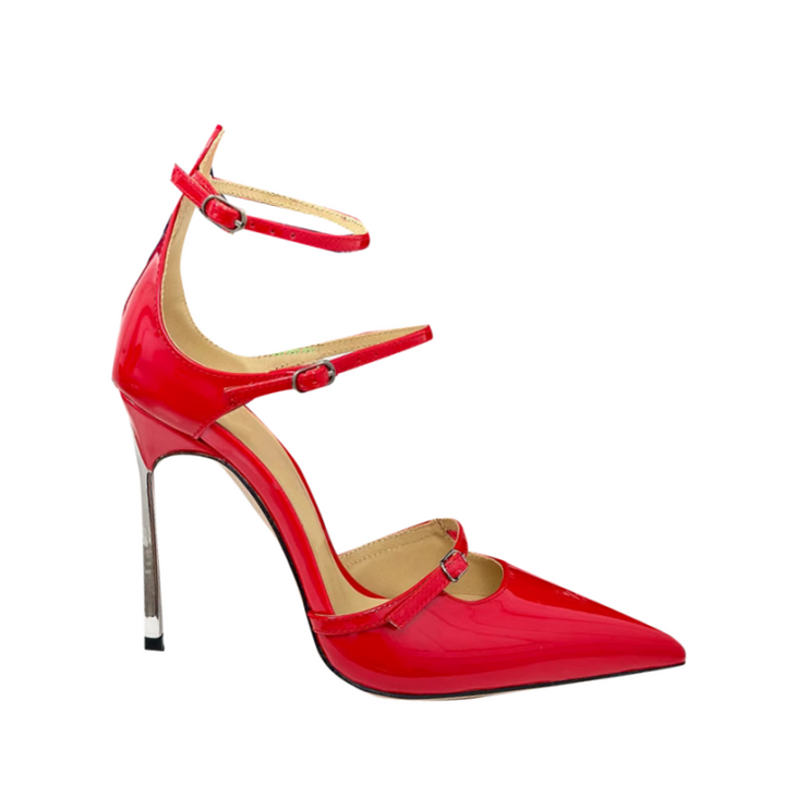 VULMA Ankle Strap High Heel Sandals