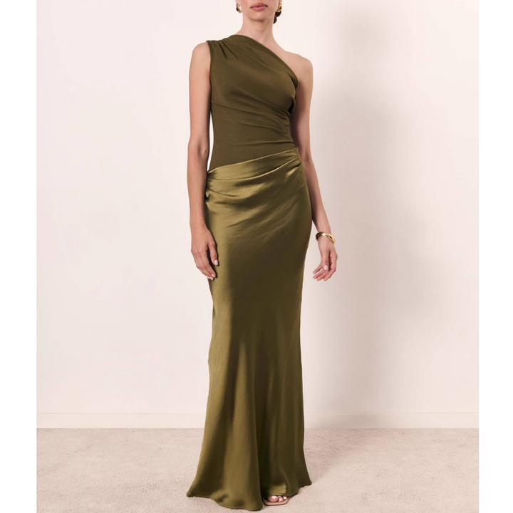 VUSAH One-Shoulder Maxi Dress