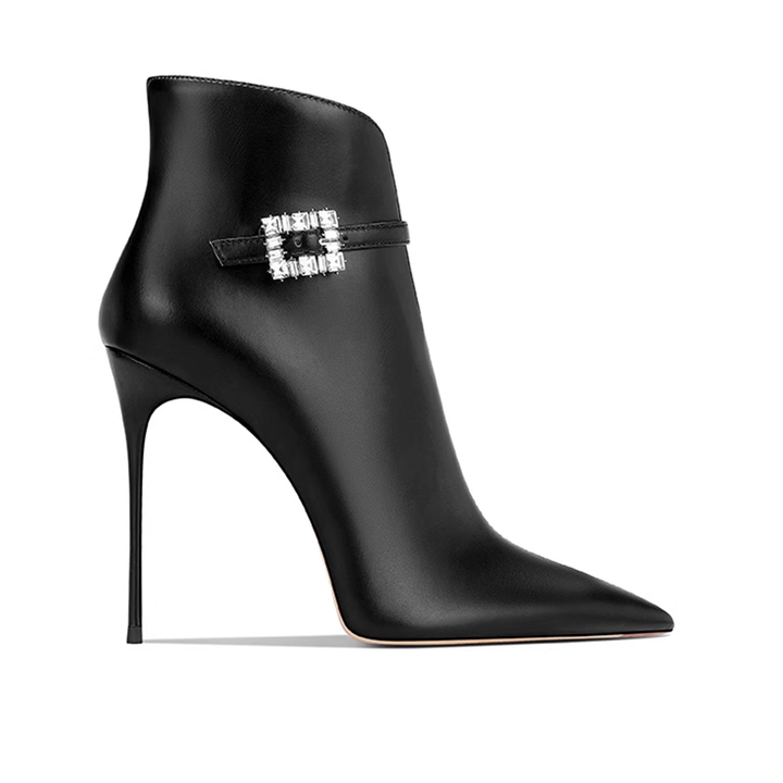 XOJIA Diamante Ankle Boots - 10cm