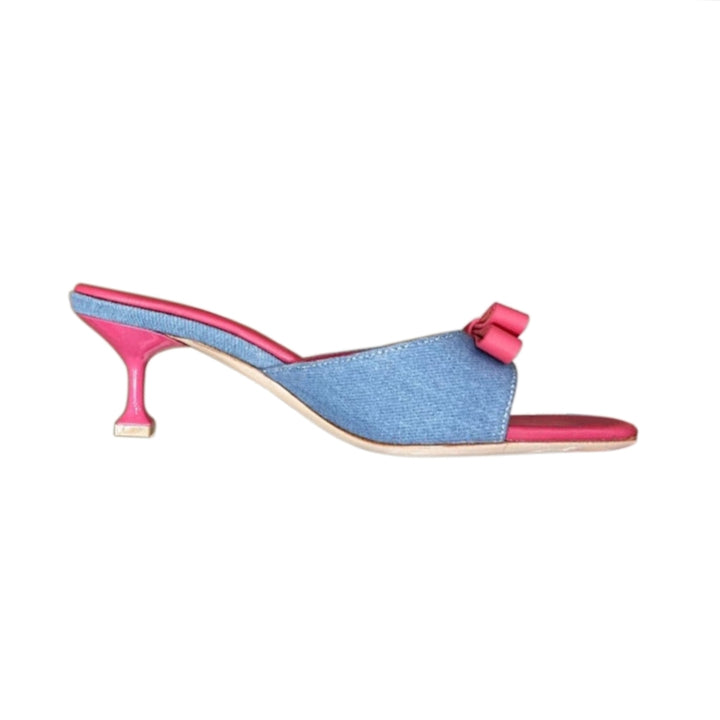 XUNEV Bow Mules Sandals