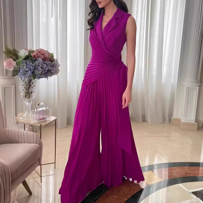 YATRU Fold Wide Leg Jumpsuit