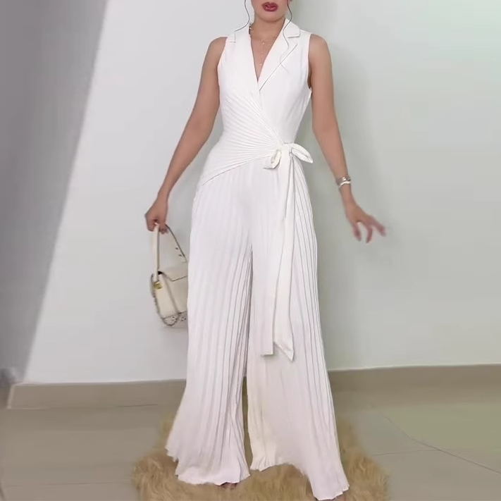 YATRU Fold Wide Leg Jumpsuit
