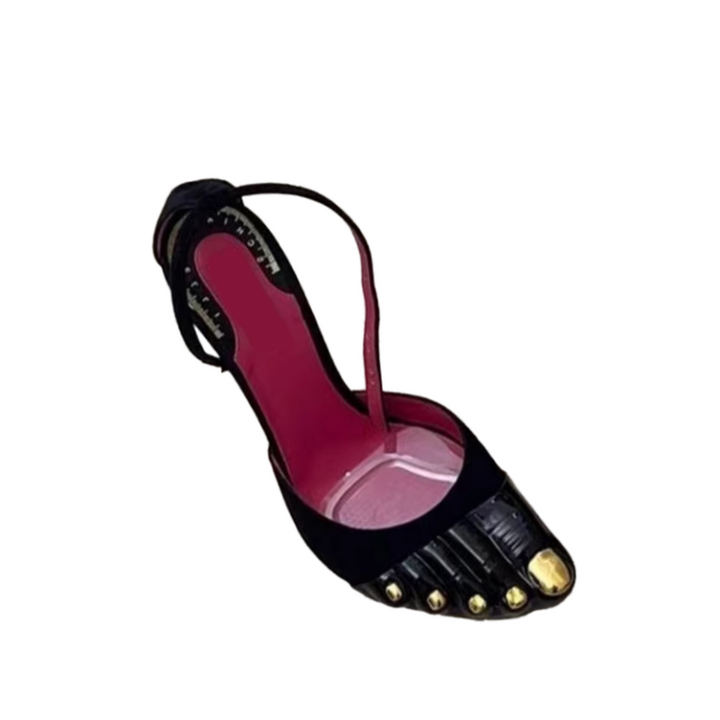 ZACRE Toe Detailed Statement High Heel Sandals