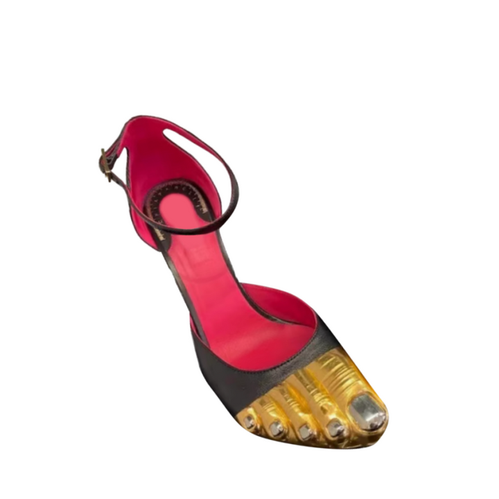 ZACRE Toe Detailed Statement High Heel Sandals