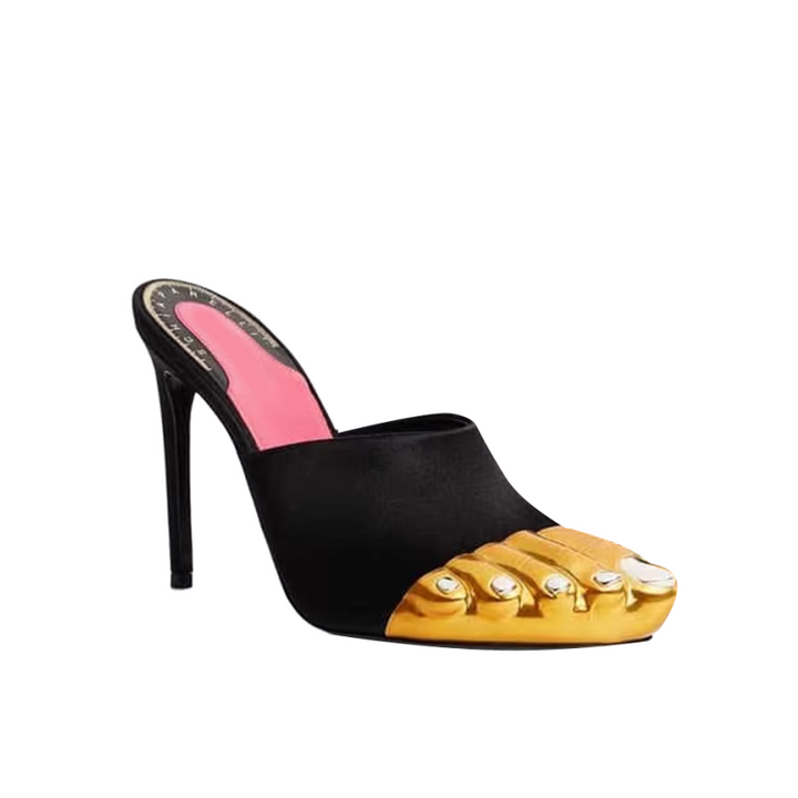 ZACRE Toe Detailed Statement Mules Sandals