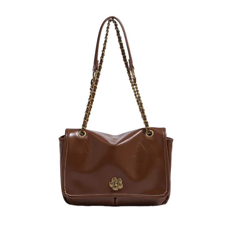 ZELDA Metal Lock Cross Body Bag - Small