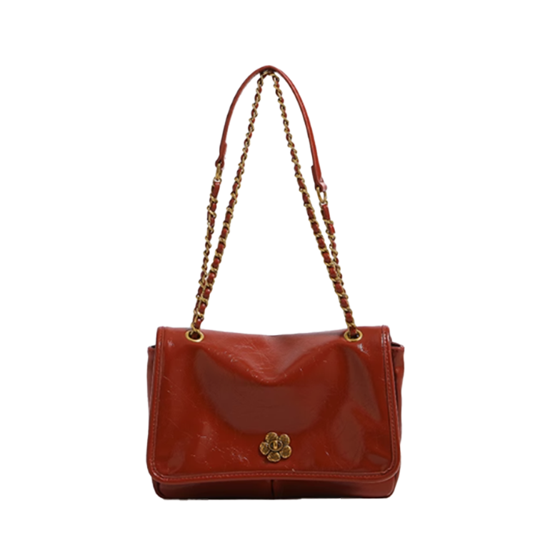 ZELDA Metal Lock Cross Body Bag - Small