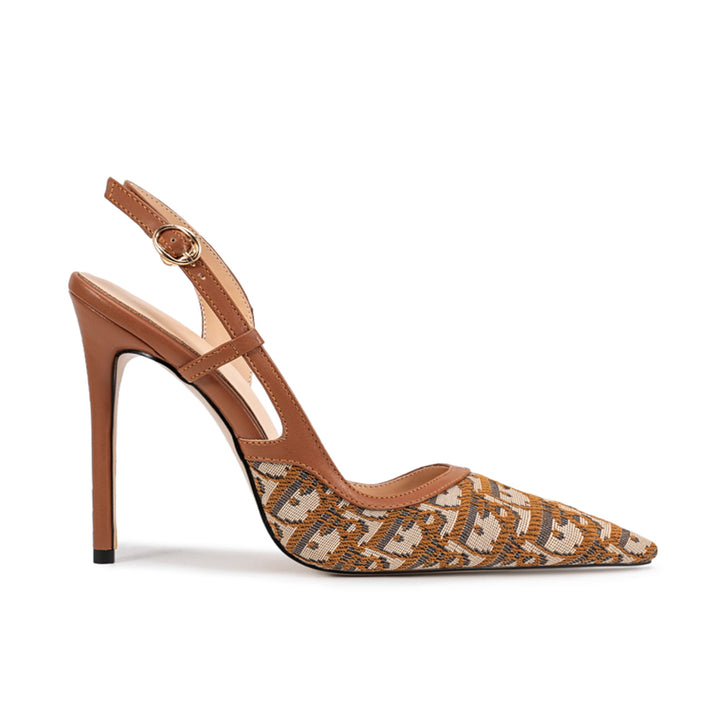 ZETVO Slingback High Heel Sandals - 10cm