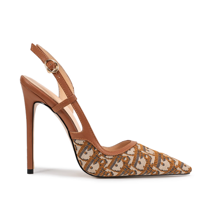 ZETVO Slingback High Heel Sandals - 12cm