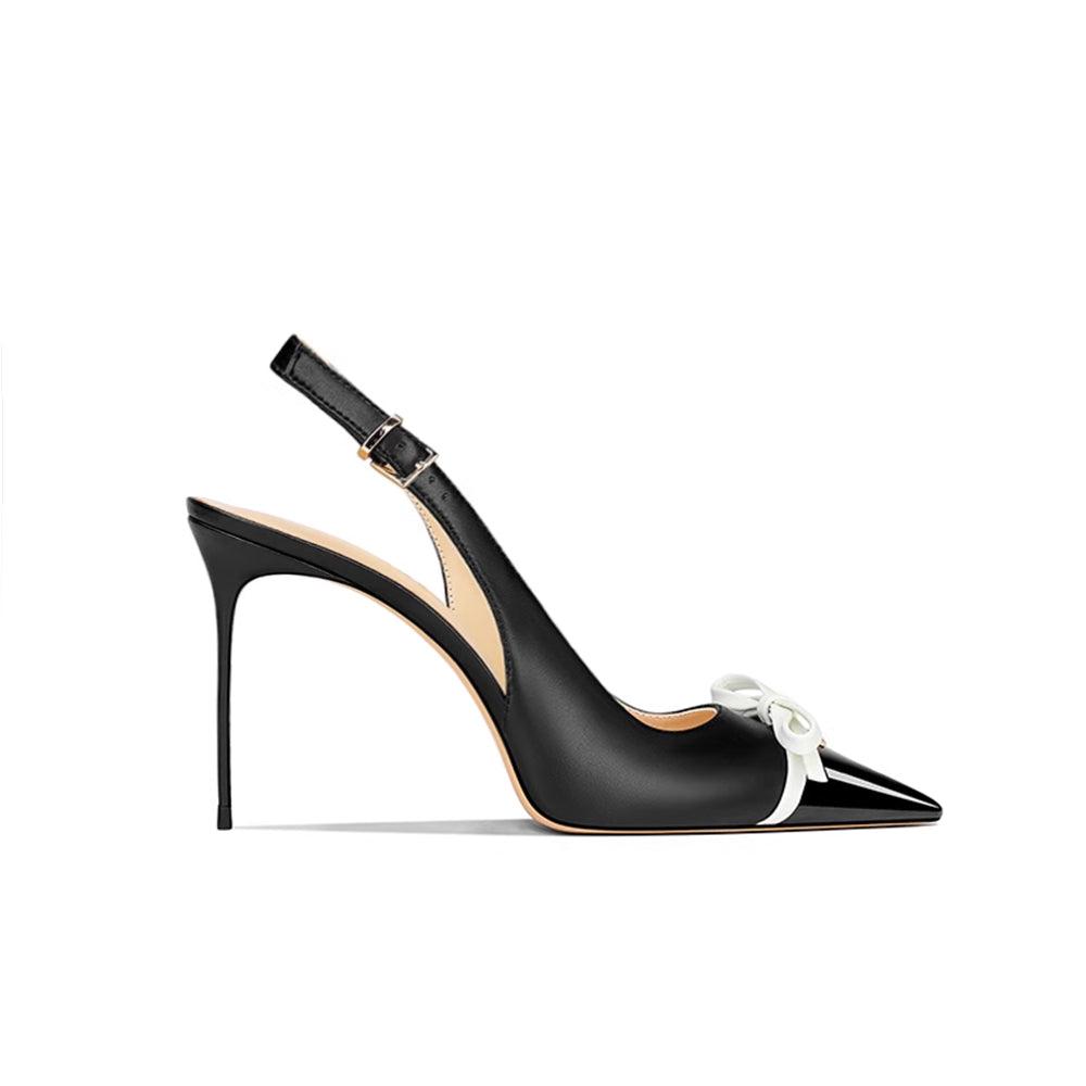 ZEVCO Bow Mid Heel Sandals - 8cm