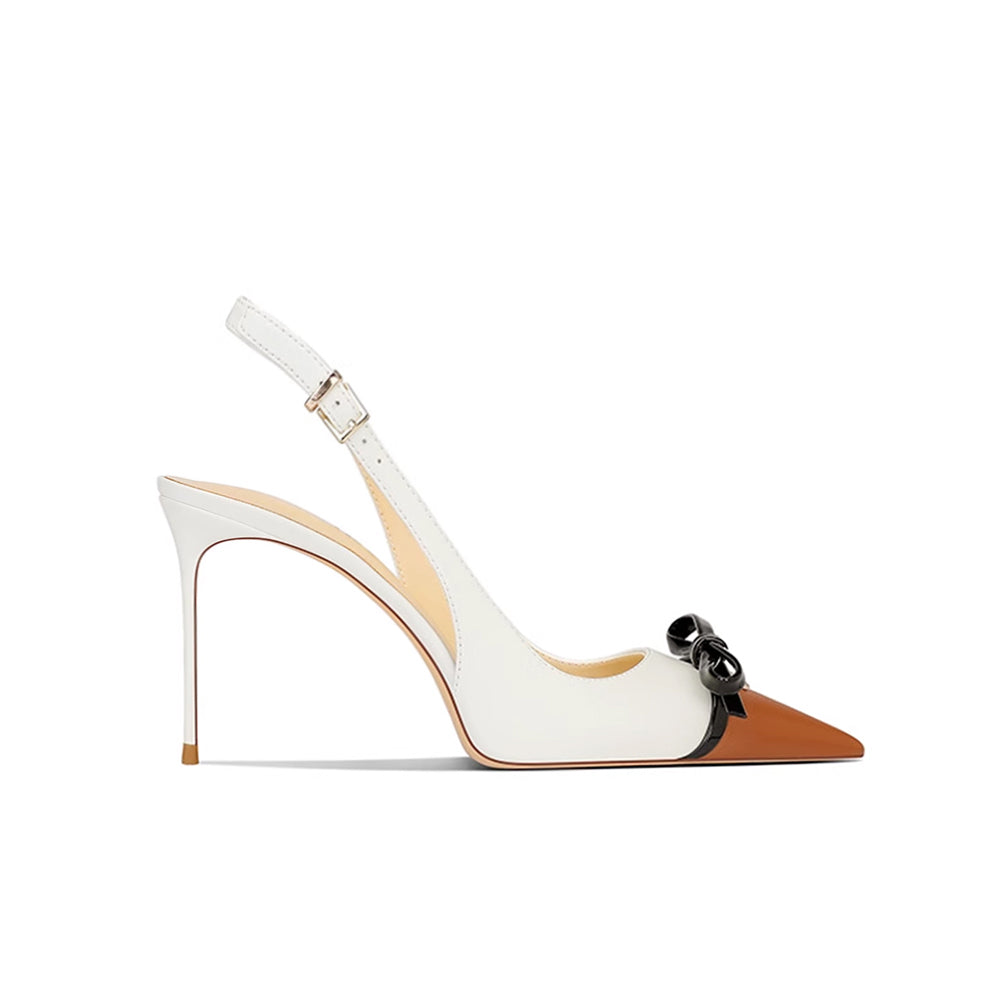 ZEVCO Bow Mid Heel Sandals - 8cm