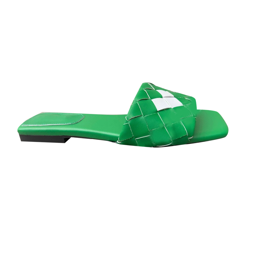 ZOVSE Heart Braided Slippers Slides