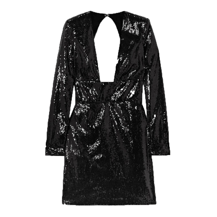 AILAN Deep V Evening Dress Gown