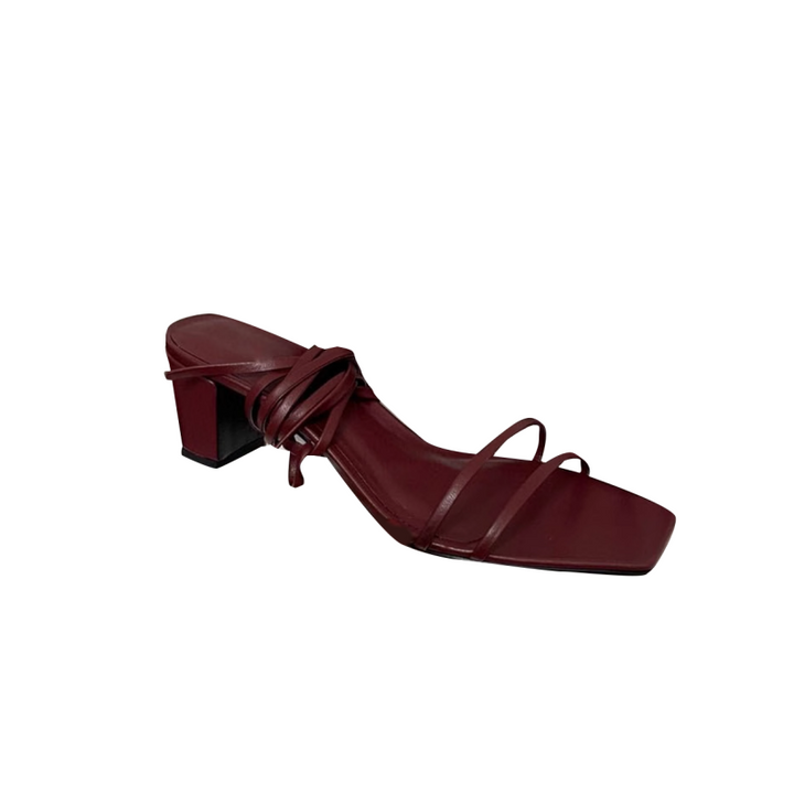 BEIVU Lace Up Block Heel Sandals