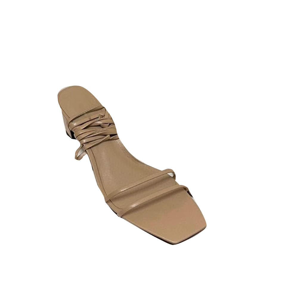 BEIVU Lace Up Block Heel Sandals