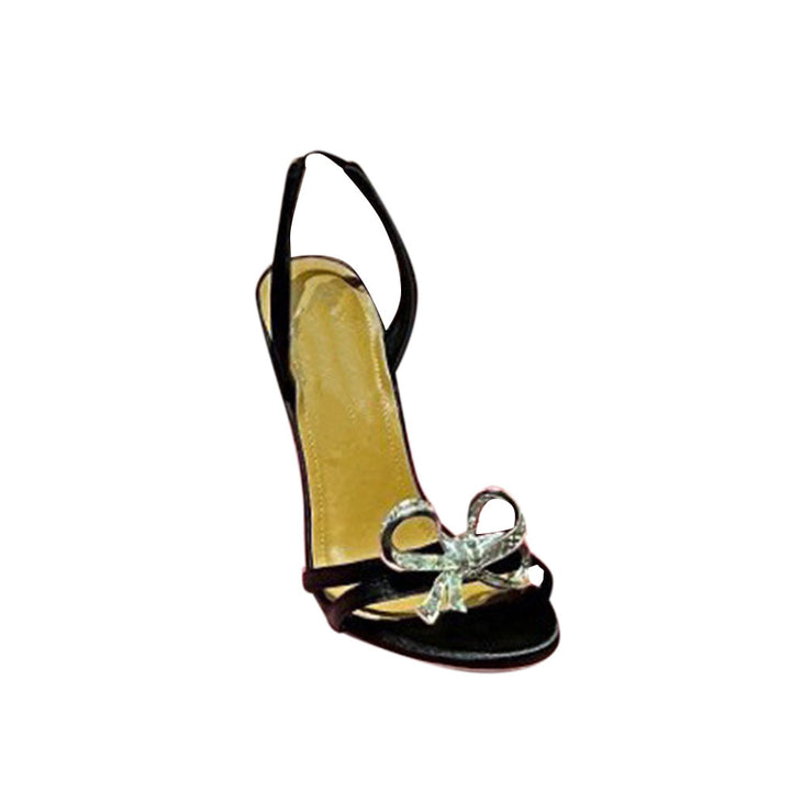 CETUA Diamante Bow High Heel Sandals