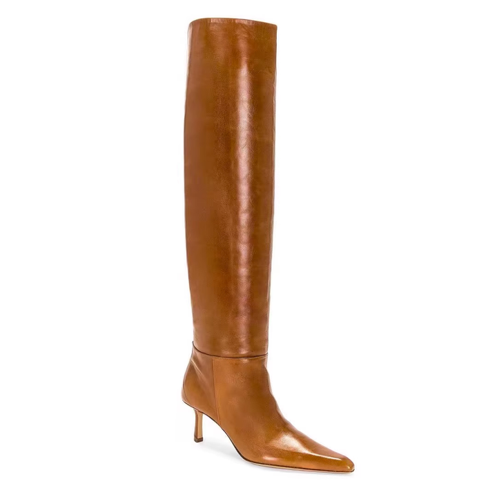 DAITO Kitten Heel Knee High Boots