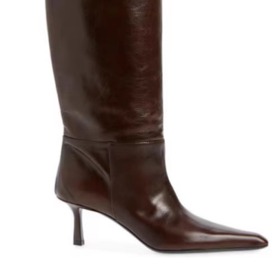 DAITO Kitten Heel Knee High Boots