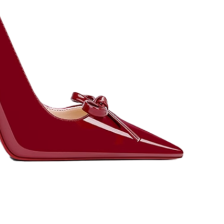 DEMCU Bow Slingback High Heel Sandals - 10cm