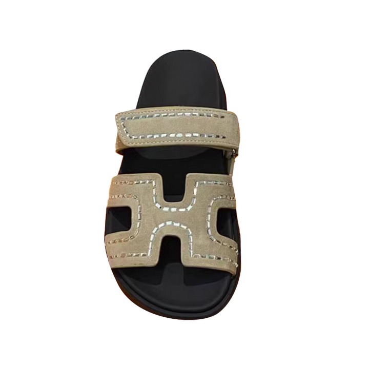HESIE Diamante Flat Slippers Slides