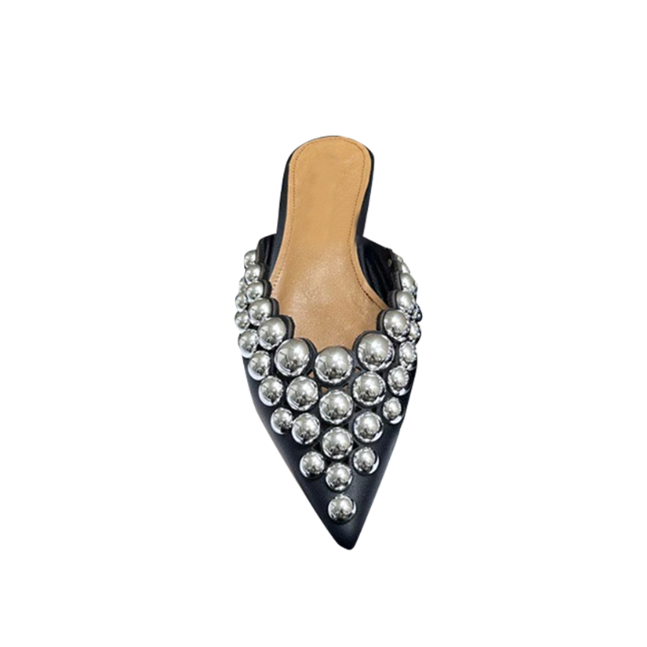 DOHIA Studded Slippers Slides