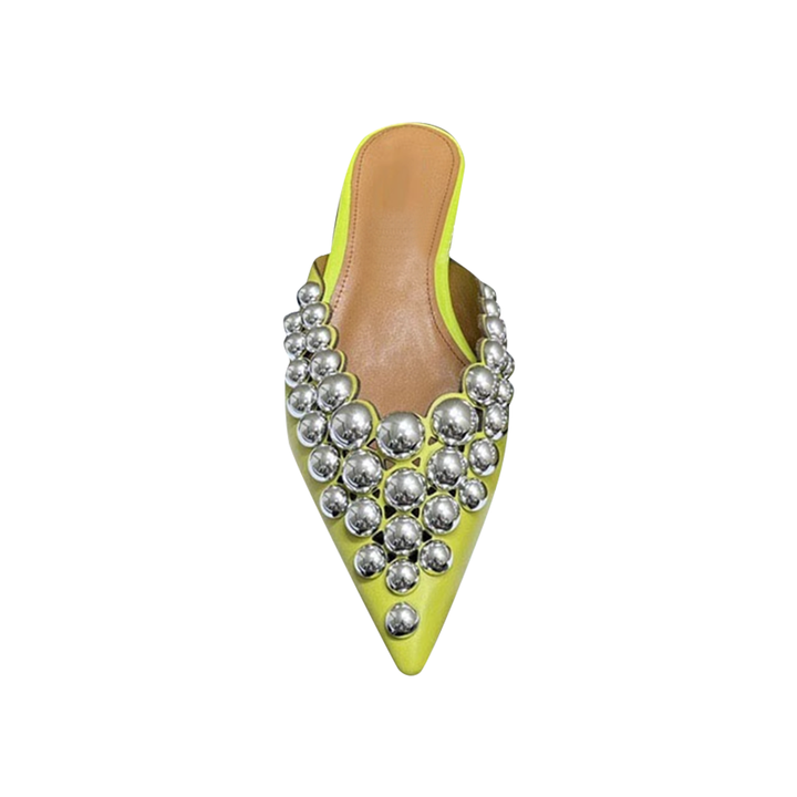 DOHIA Studded Slippers Slides
