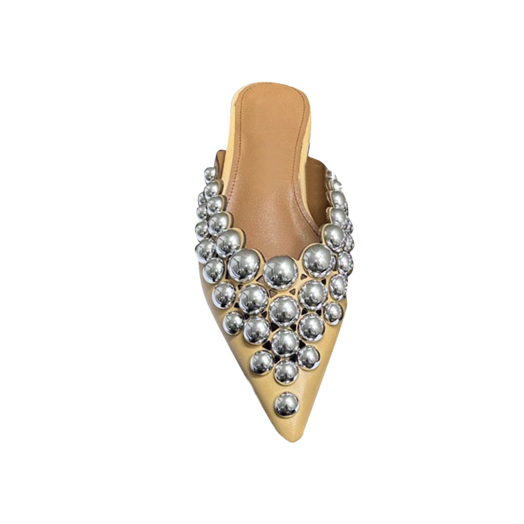 DOHIA Studded Slippers Slides