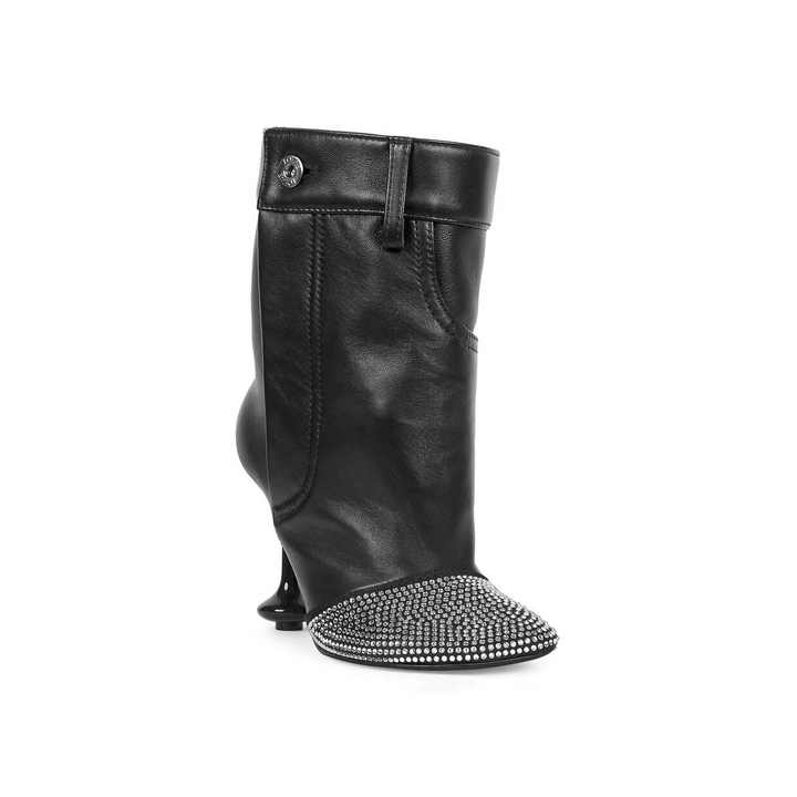 DORUA Diamante High Heel Ankle Boots
