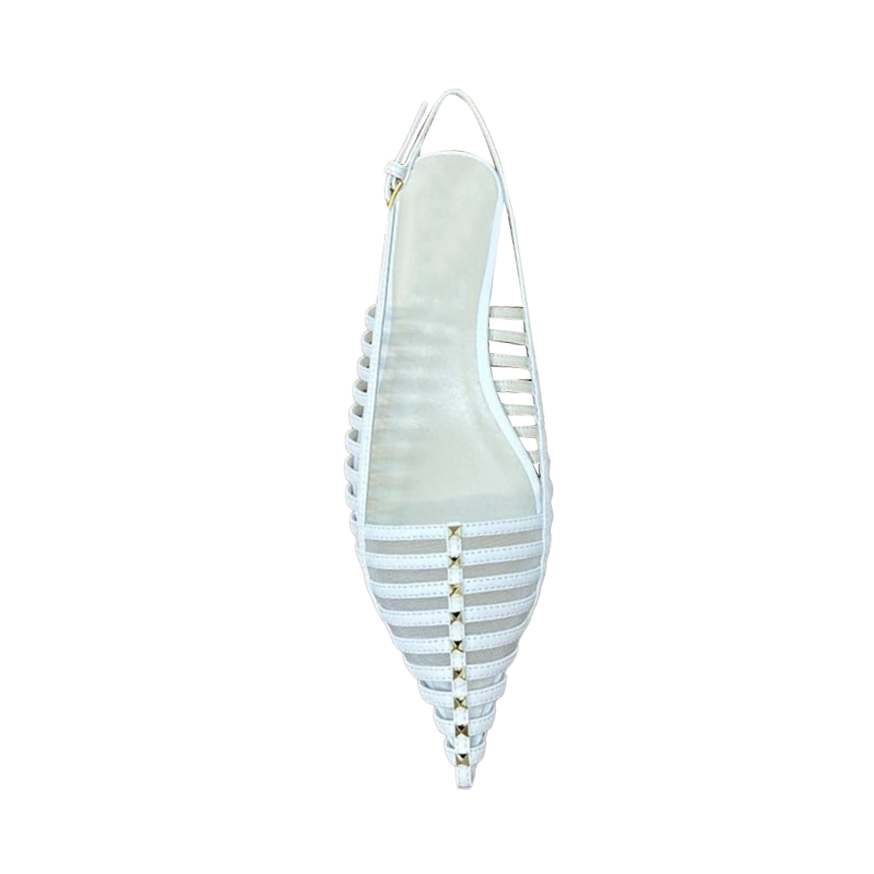 FECUA Studded Strappy Flat Sandals