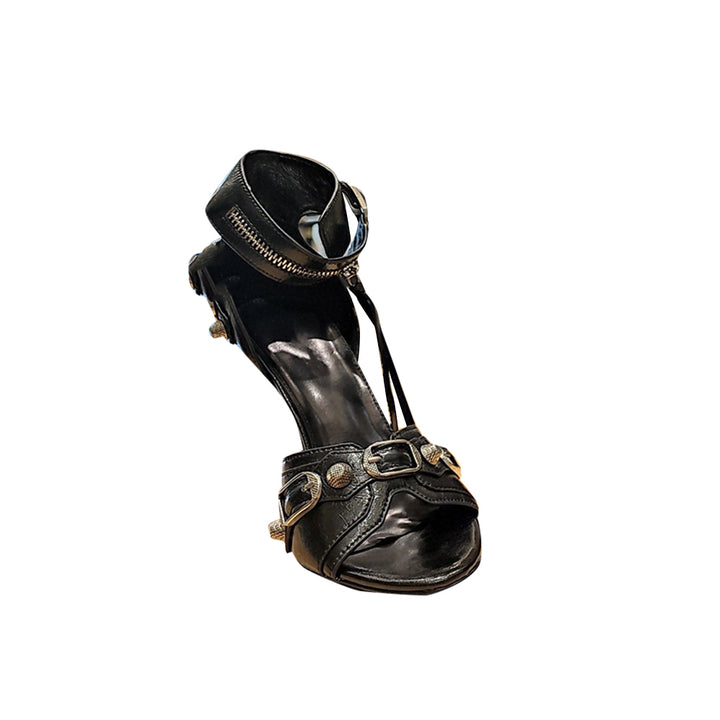 FUKEV Studded High Heel Sandals