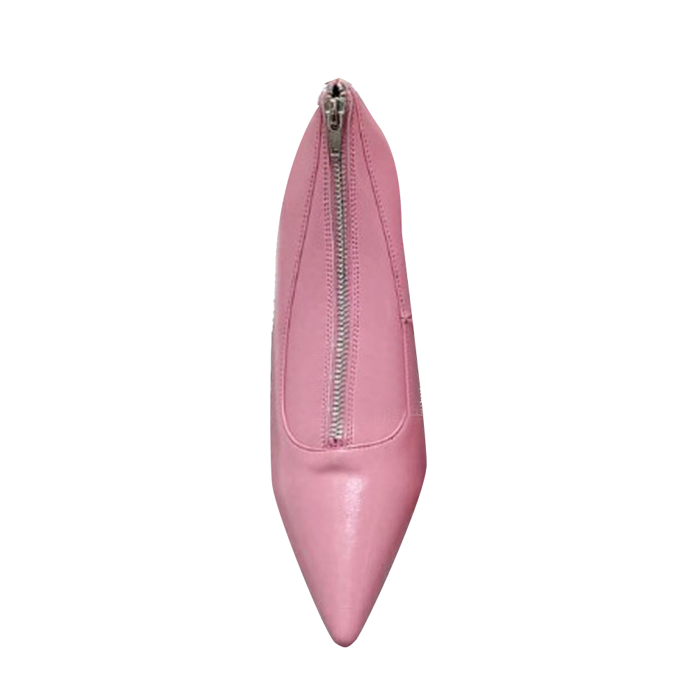 GAHEL Zip Stiletto High Heel Pumps