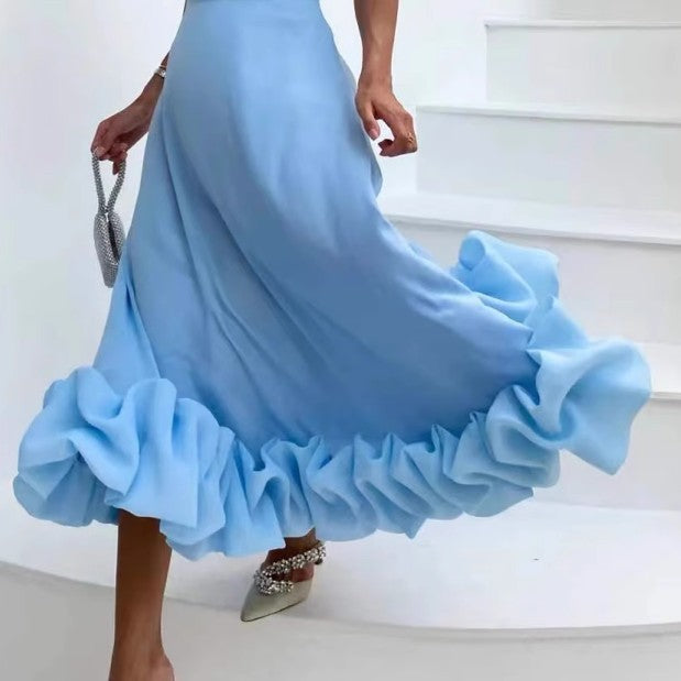 GELCI Ruffled Hem Cami Dress