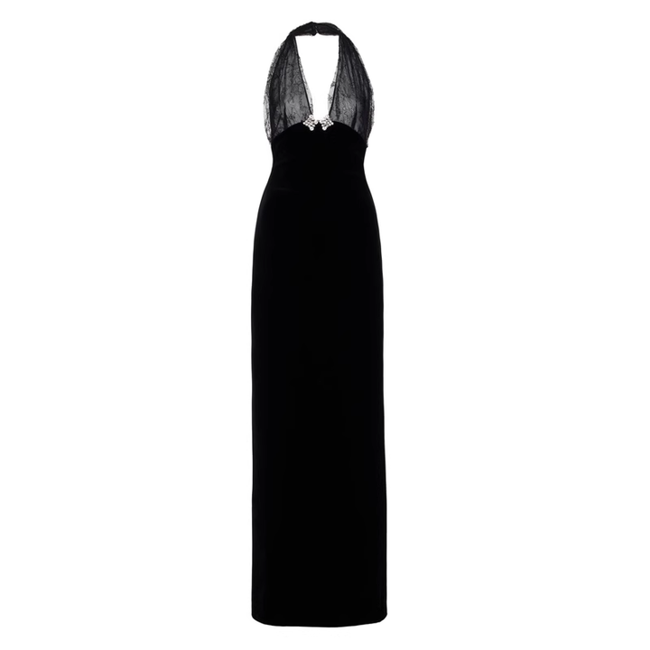 GENAC Deep V Evening Dress Gown