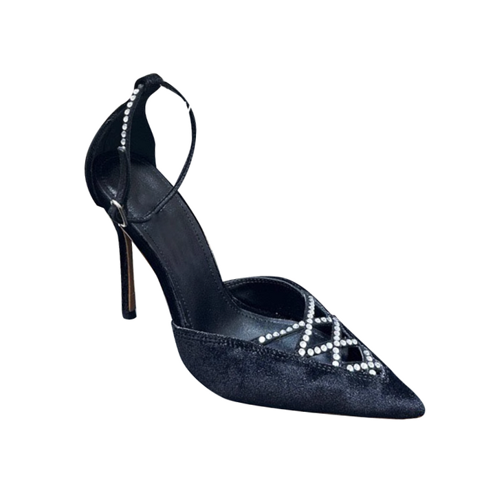 HAJRU Diamante High Heel Sandals