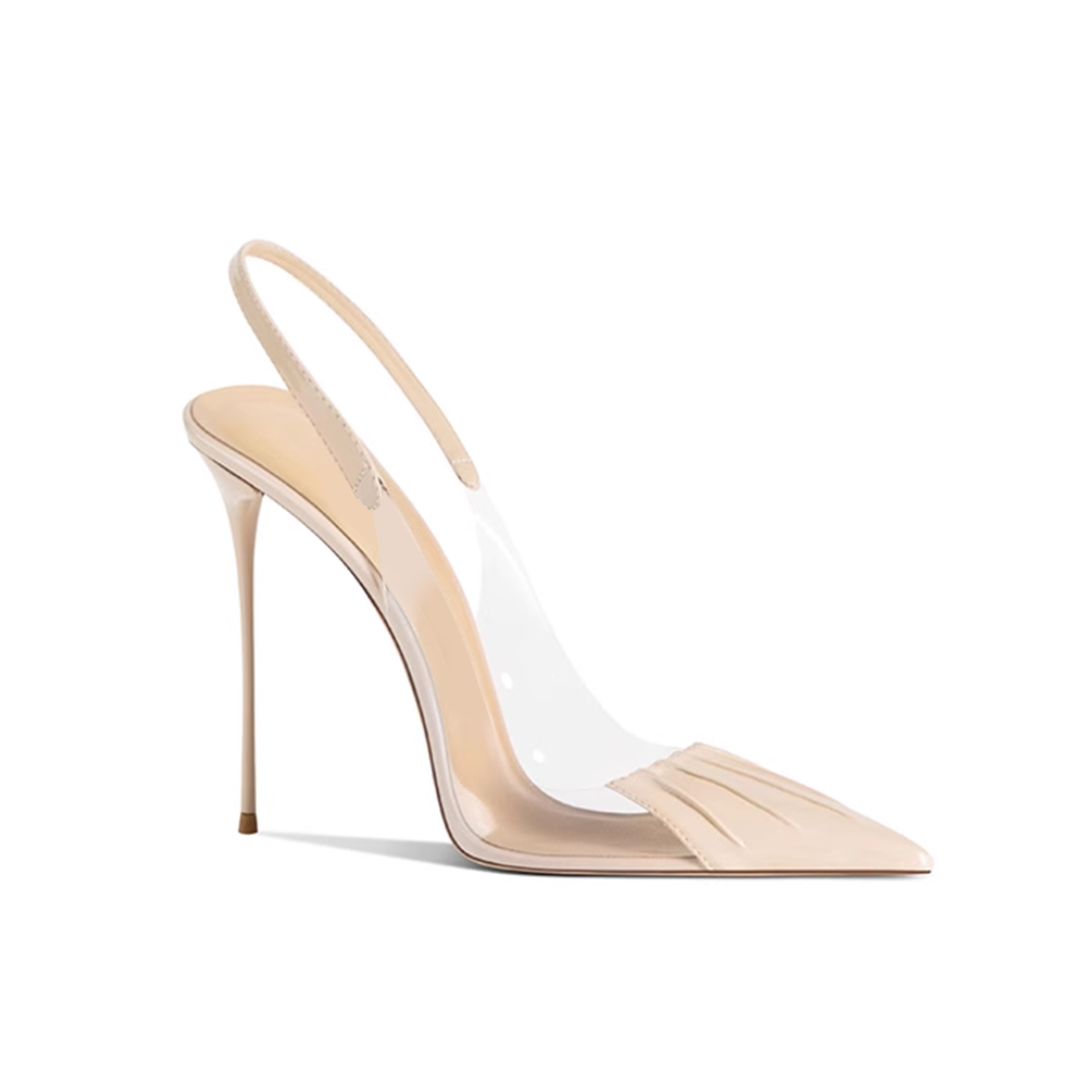 HAZEI PVC High Heel Sandals - 10cm