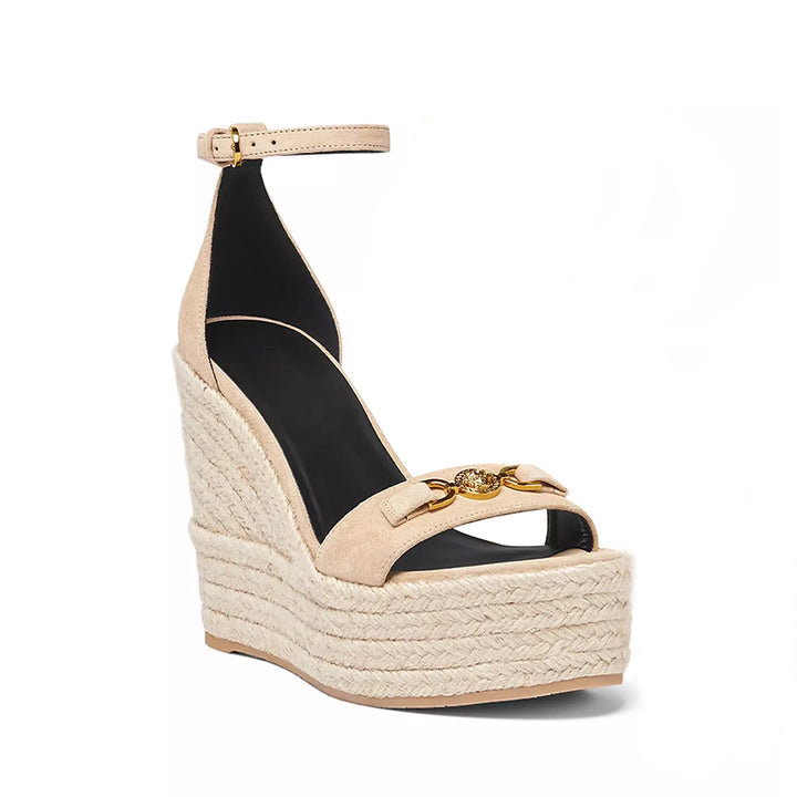 HEDRI Espadrilles Wedged Heel Sandals