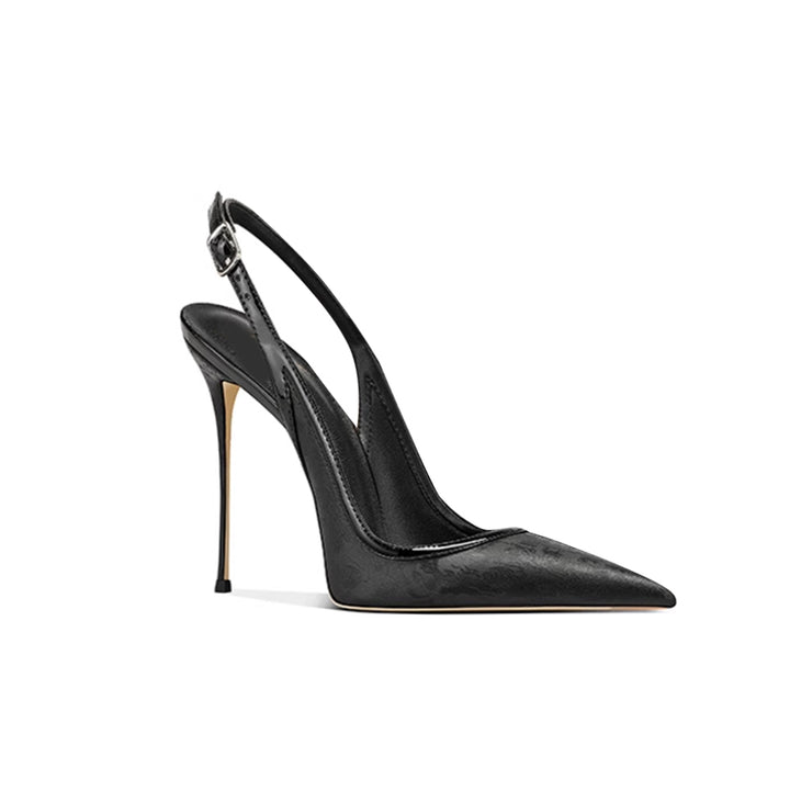 HERVO Slingback Mid Heel Sandals - 8cm