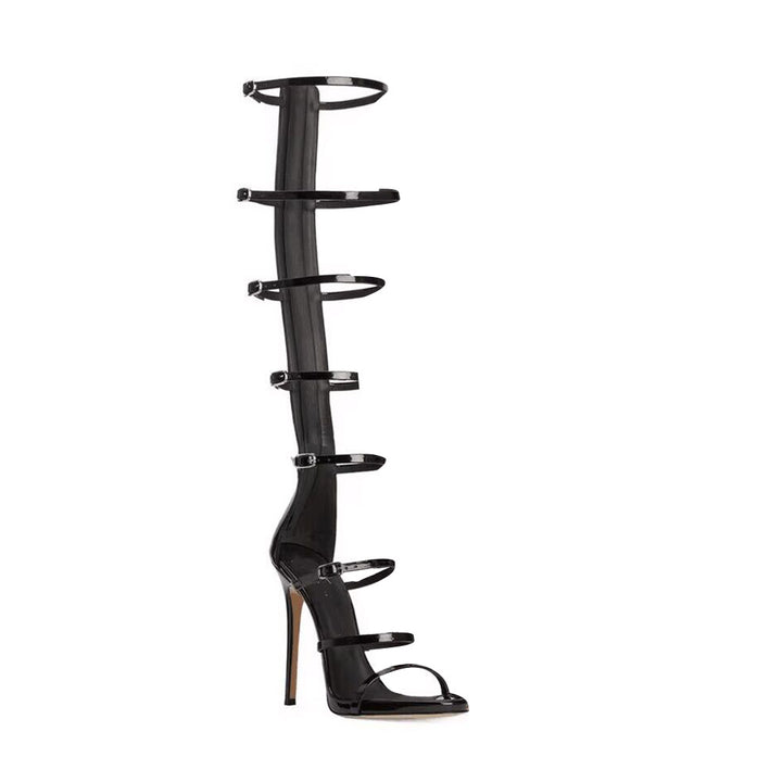 HETIU Buckled High Heel Sandals