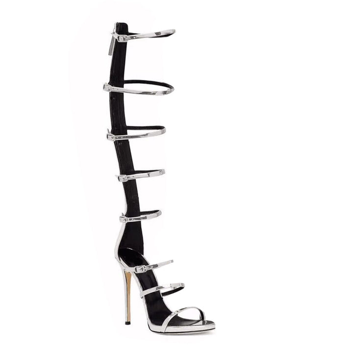 HETIU Buckled High Heel Sandals