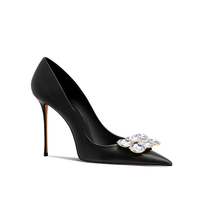 HETIC Diamante Mid Heel Pumps - 8cm