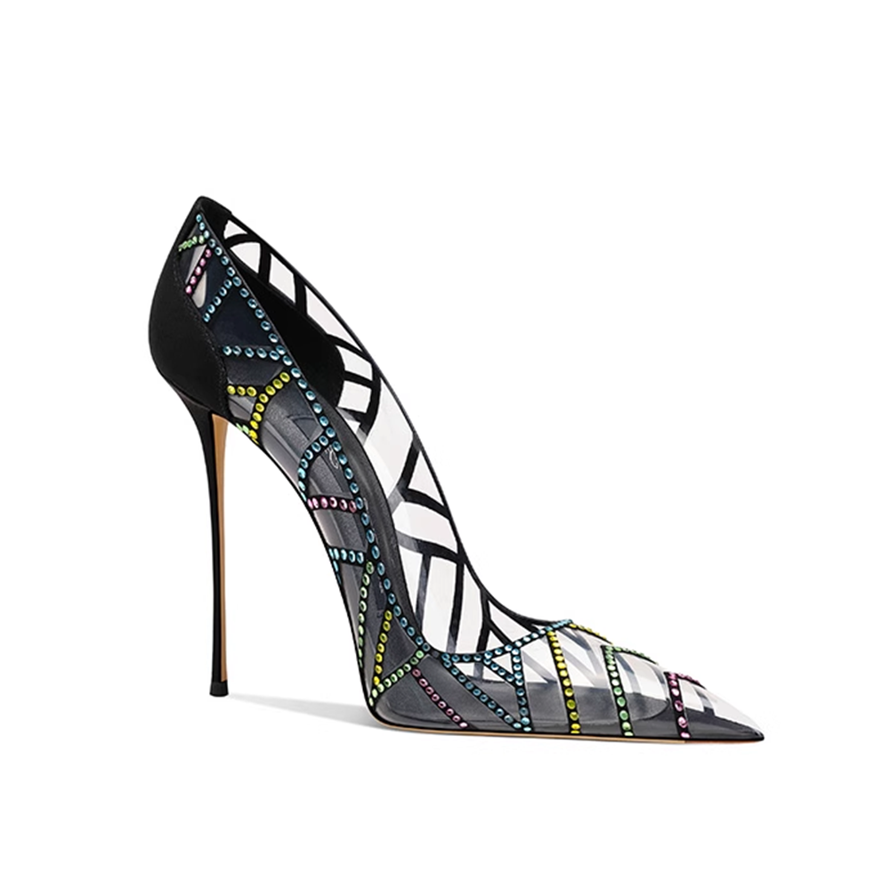 HOICA Diamante PVC High Heel Pumps - 10cm