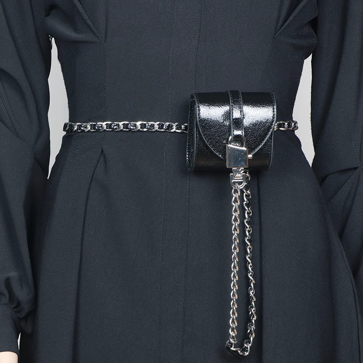 HORUV Metal Lock Mini Cross Body Bag