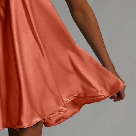 HUIJO Diamante Deep V Mini Dress