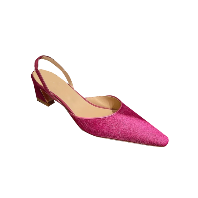 HURAD Ankle Strap Mid Heel Sandals