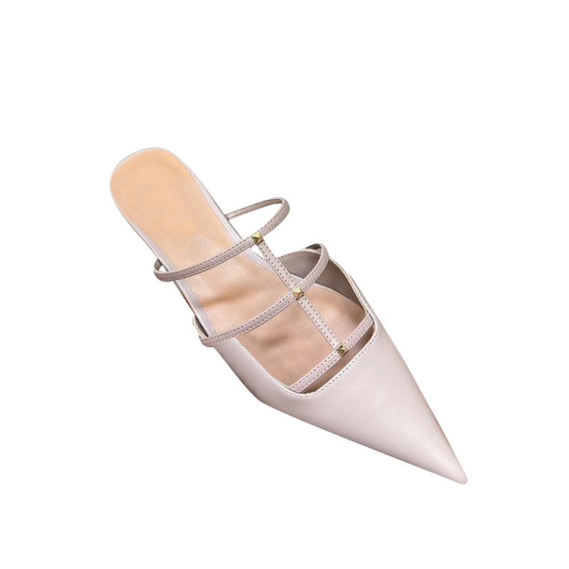 JAMRU Studded Mules Sandals