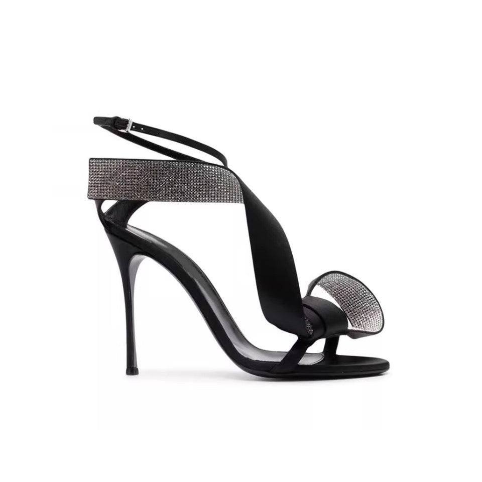 JANUE Diamante Bow High Heel Sandals
