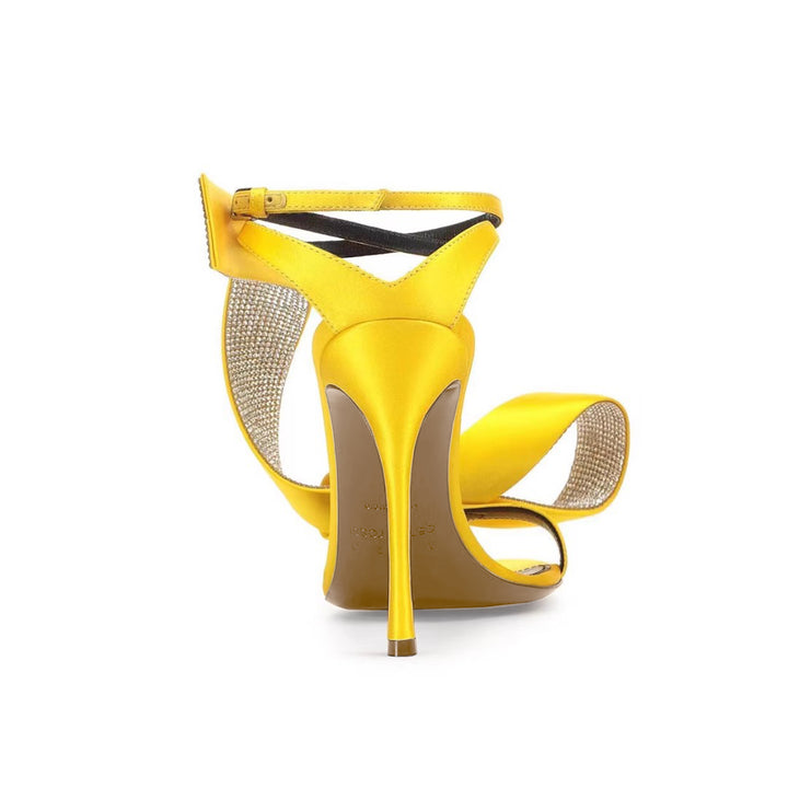 JANUE Diamante Bow High Heel Sandals