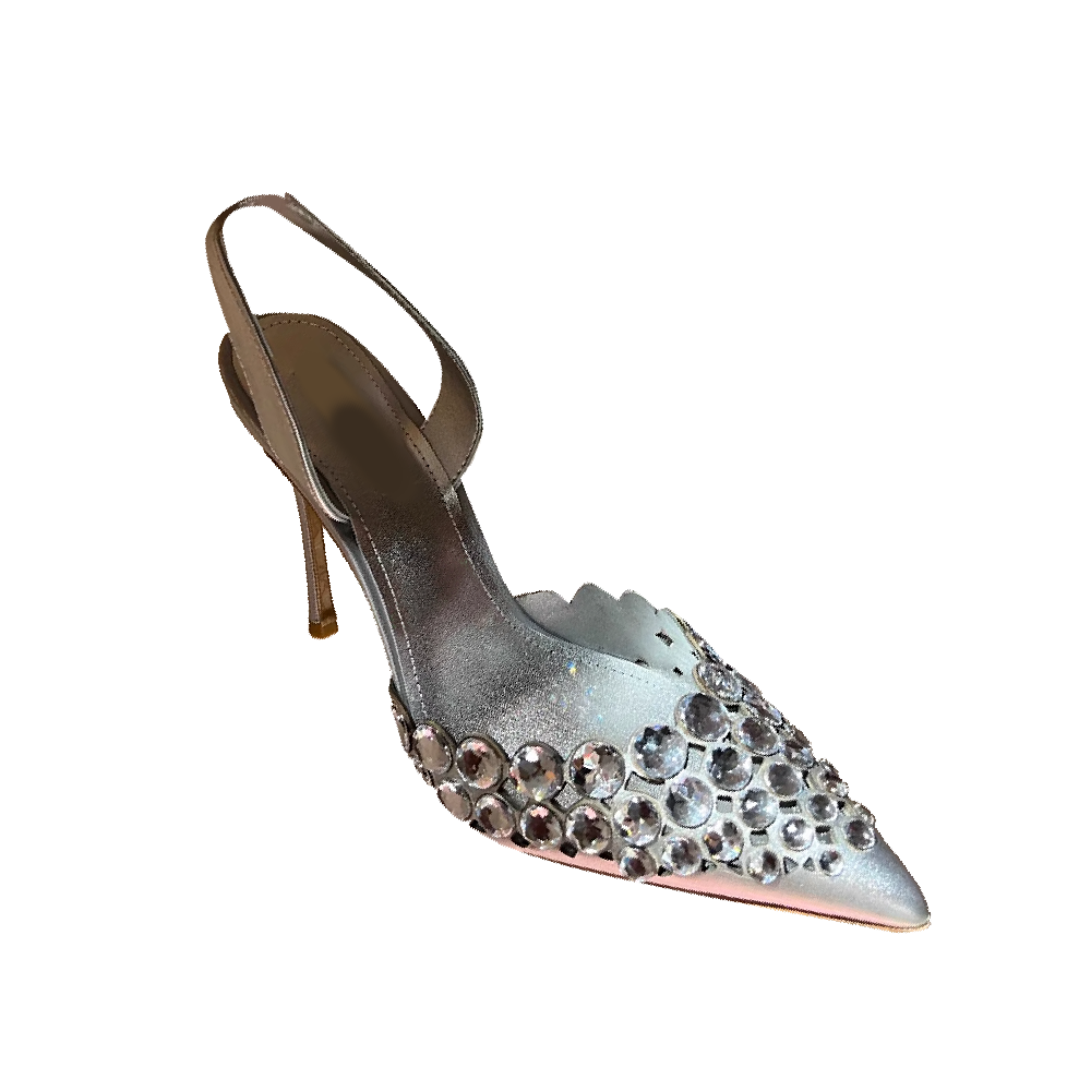 JERUV Diamante High Heel Sandals