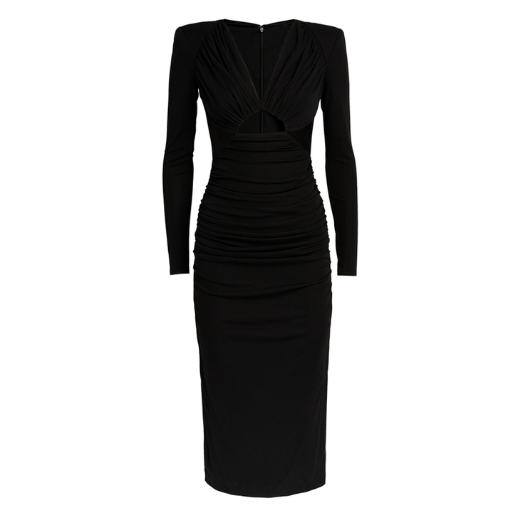 JIOKA Cut Out Evening Dress Gown