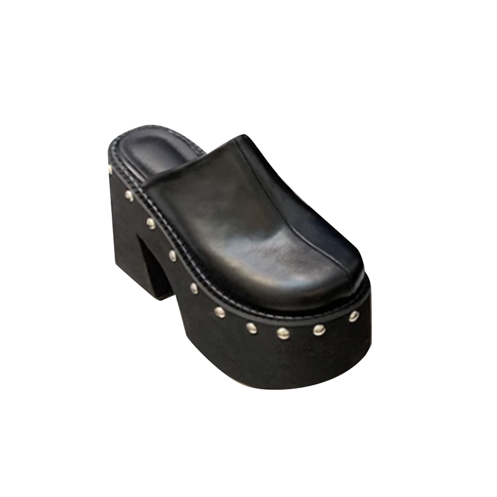 JOHTA Studded Platform Mules Sandals